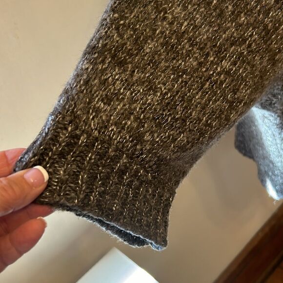 Nine West brown loosely knit short sleeve sweater Size 1X EUC - Picture 4 of 9